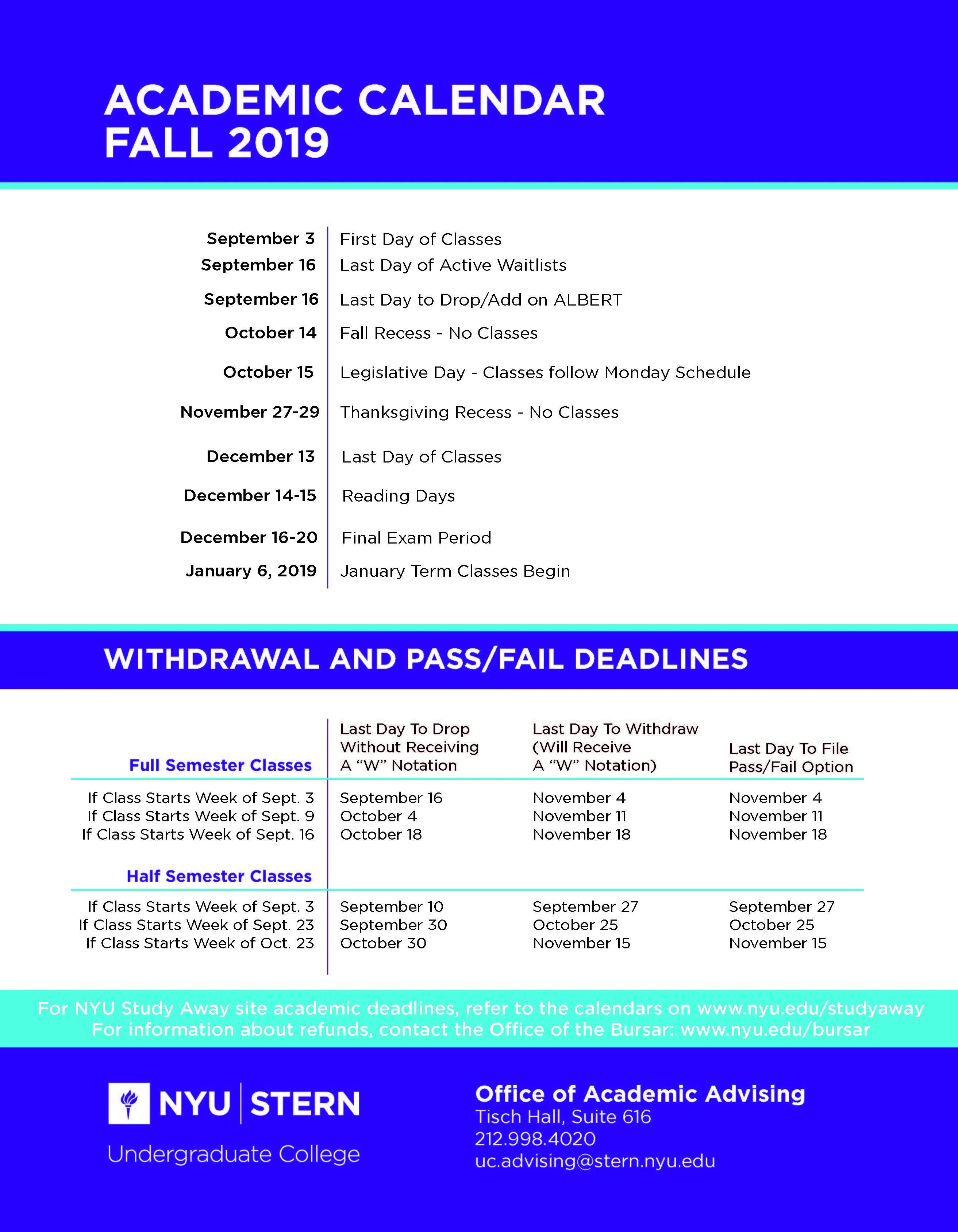 Nyu Law Academic Calendar Mirna Tamqrah